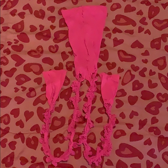 Neon pink dance leggings stockings - Picture 6 of 6
